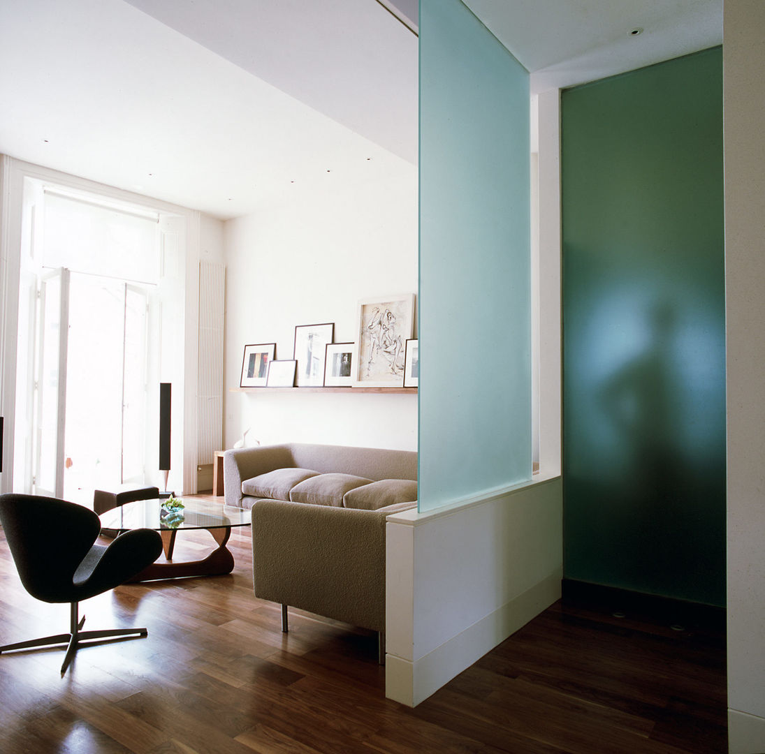 Maida Vale Apartment - 3 Jonathan Clark Architects ห้องนั่งเล่น