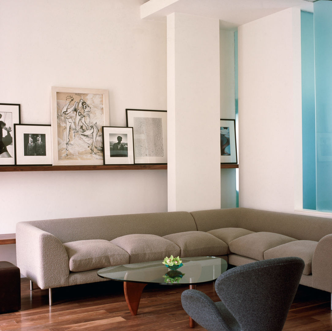 Maida Vale Apartment - 6 Jonathan Clark Architects 모던스타일 거실