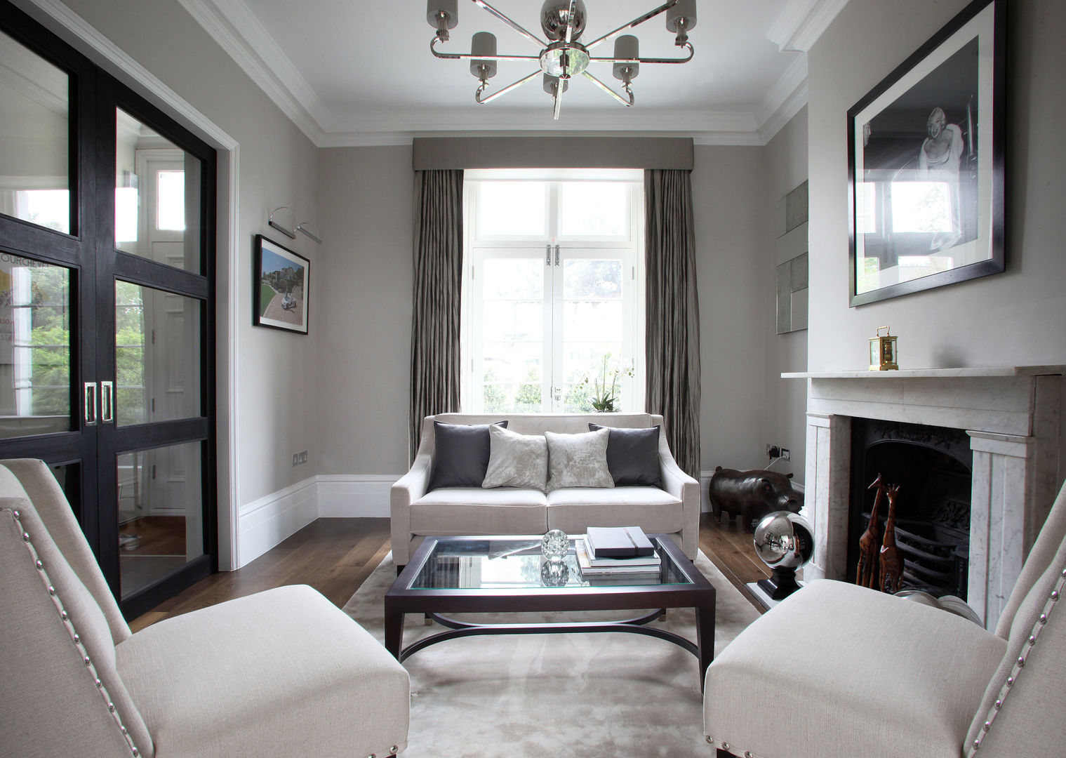 Fulham House by Peek Architecture., Alex Maguire Photography Alex Maguire Photography Modern living room