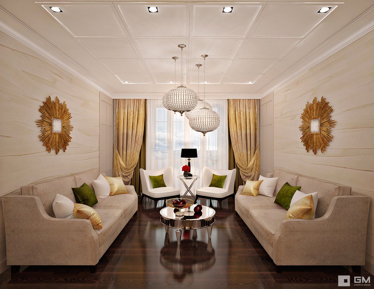 Дизайн интерьера 2-х комнатной квартиры , GM-interior GM-interior Living room