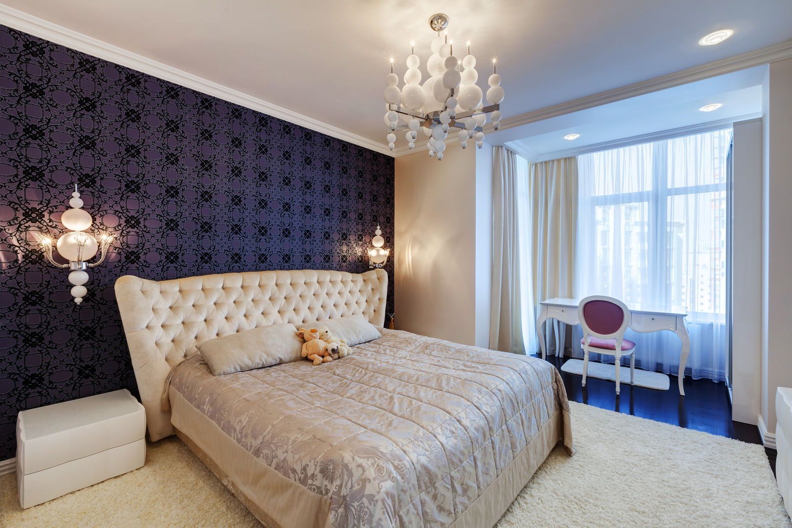 Квартира в Киеве, YOUSUPOVA YOUSUPOVA Classic style bedroom