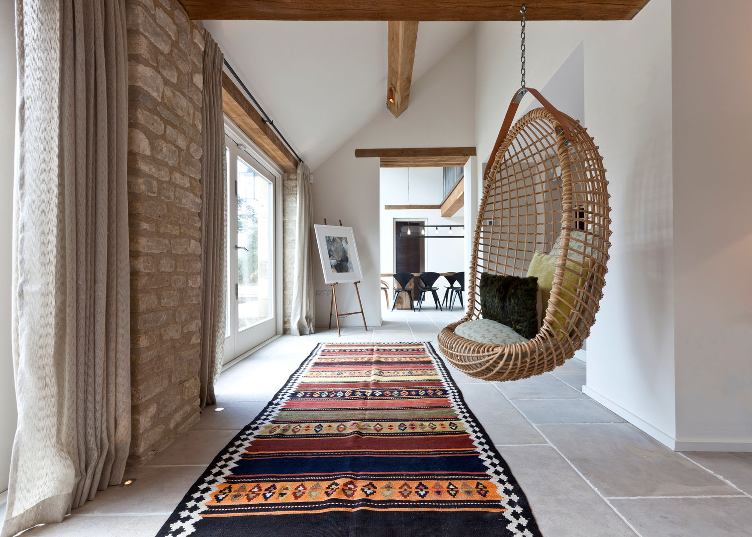 homify Rustic style corridor, hallway & stairs