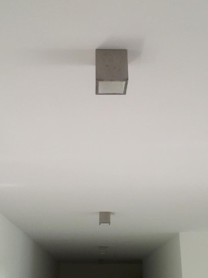 Deckenaufbauleuchte, Beton Cube Beton Cube Modern corridor, hallway & stairs Lighting