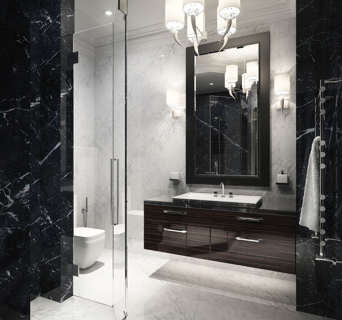 Dark Bedrooms, DenisBu DenisBu Modern bathroom