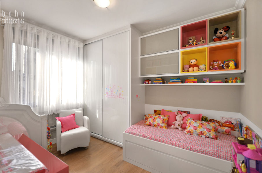 dormitório infantil, quartinho de bebê, ABHP ARQUITETURA ABHP ARQUITETURA غرفة الاطفال