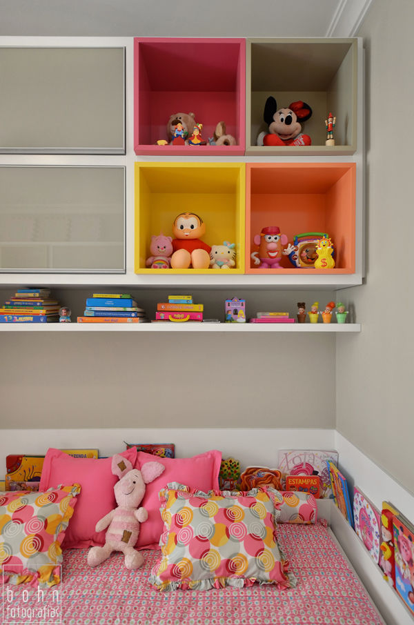 dormitório infantil, quartinho de bebê, ABHP ARQUITETURA ABHP ARQUITETURA Chambre d'enfant moderne
