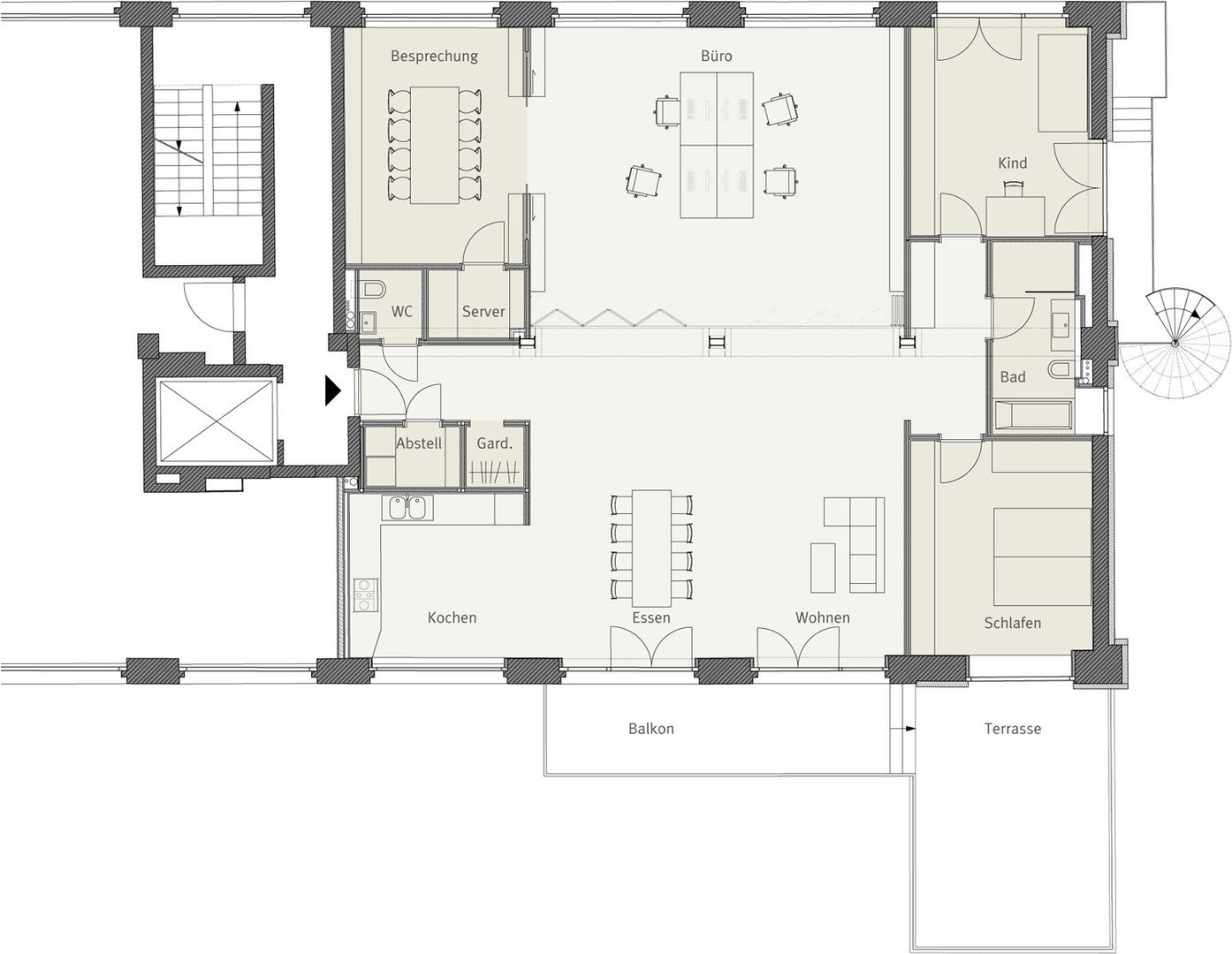 Wohn- und Büroloft, studioinges Architektur und Städtebau studioinges Architektur und Städtebau