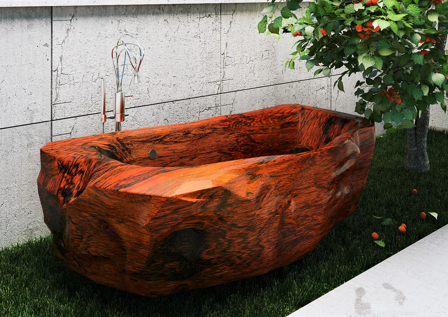 homify Kamar Mandi Gaya Rustic Bathtubs & showers