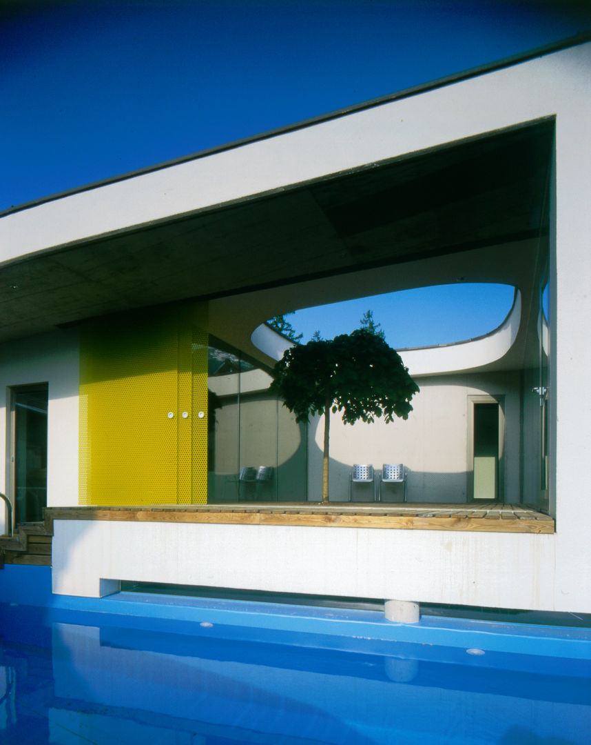 Haus F, Architekt Daniel Fügenschuh ZT GMBH Architekt Daniel Fügenschuh ZT GMBH Piscinas modernas