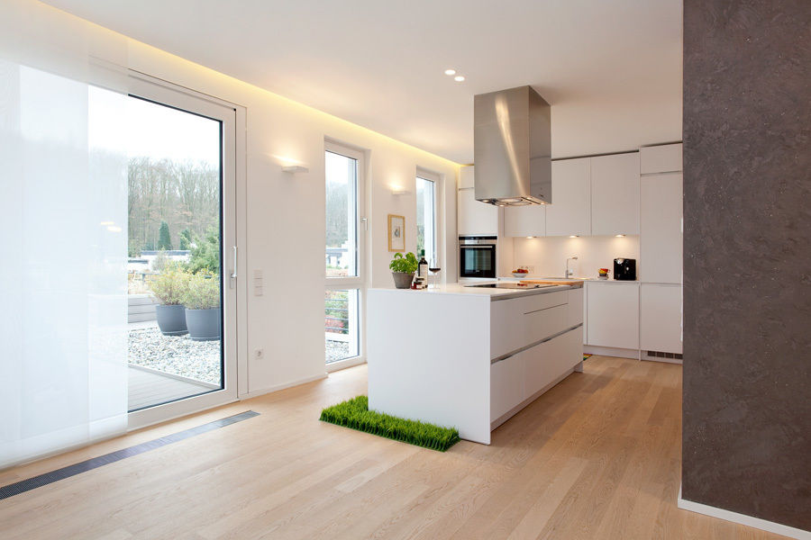 Umbau eines Bungalows aus den 70er Jahren, pur.buero architektur für innen pur.buero architektur für innen Kitchen