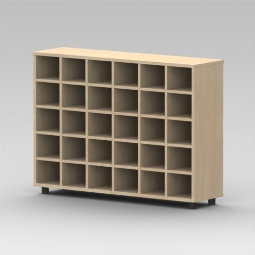 Shoe cabinet 30 cubby holes Parareda Mobiliari Moderne kinderkamers Opbergen