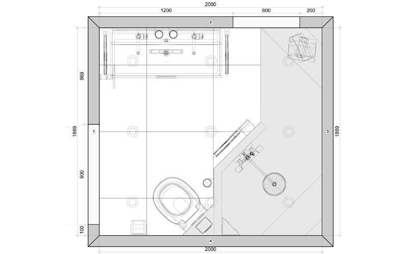 Kleine badkamer ontwerpen, Sani-bouw Sani-bouw Moderne Badezimmer