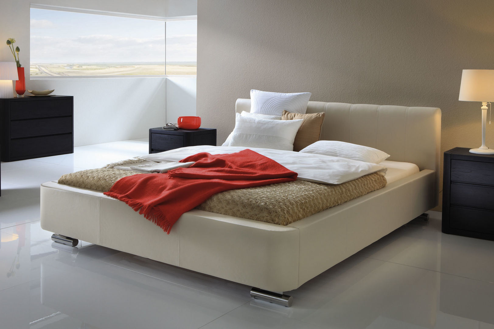 Wasserbett mit Bettrahmen SuMa Wasserbetten GmbH Moderne Schlafzimmer Betten und Kopfteile