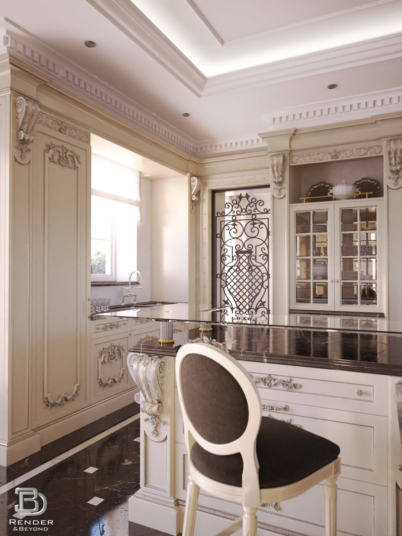 Kitchen, 3D Render&Beyond 3D Render&Beyond Classic style kitchen