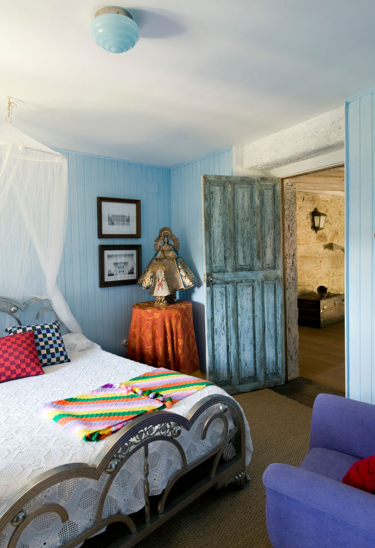 Casa de campo en Galicia, Oito Interiores Oito Interiores غرفة نوم