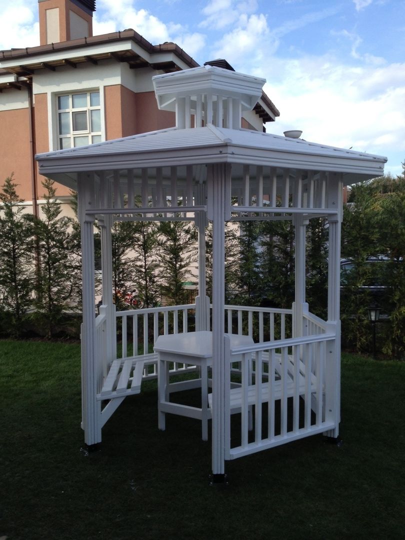 Victorian Gazebo, AĞAÇ EV MOBİLYA PEYZAJ LTD. ŞTİ. AĞAÇ EV MOBİLYA PEYZAJ LTD. ŞTİ. 모던스타일 정원 온실