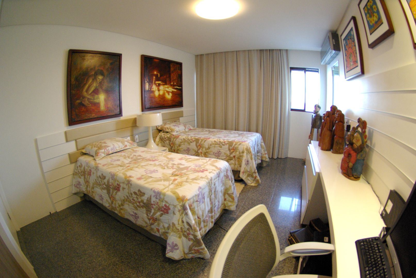 Apartment in Recife, Brazil André Cavendish e Arquitetos Modern style bedroom