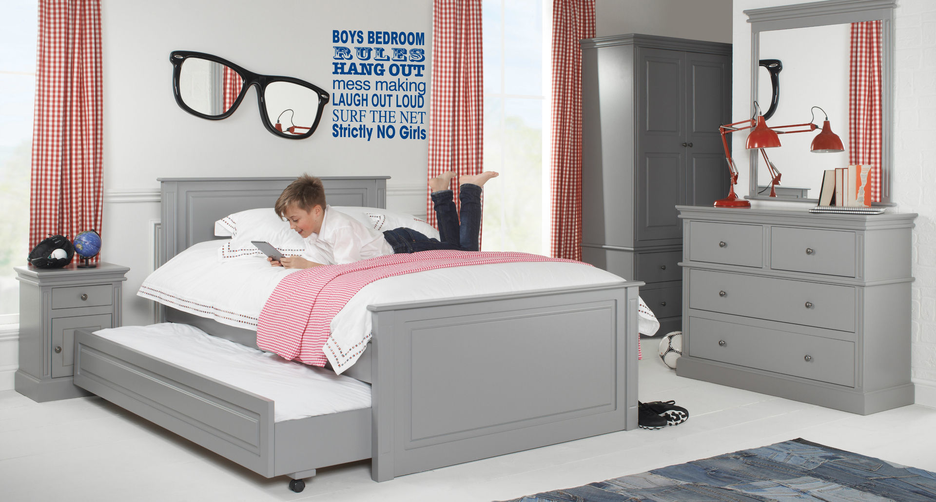 Archie Fairweather Truckle Bed Little Lucy Willow Kamar Bayi/Anak Klasik Beds & cribs