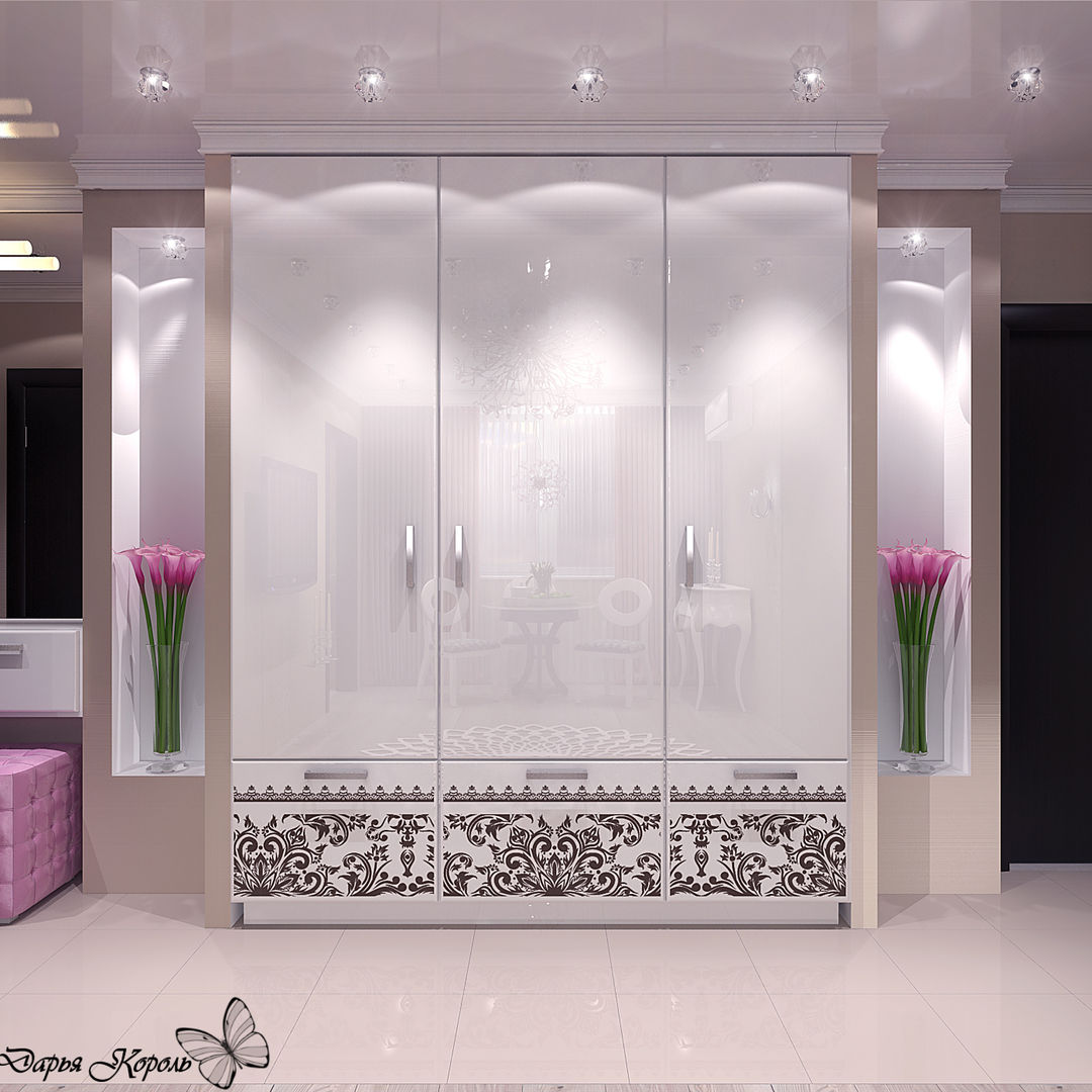 Перепланировка в 3х комнатной панельной чешке, Your royal design Your royal design オリジナルスタイルの 玄関&廊下&階段