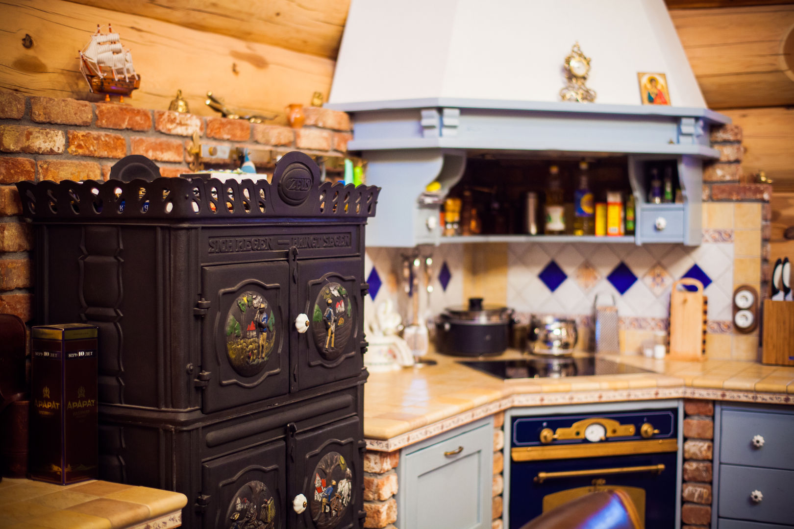 Дом в Пушкино, Смарт Вуд Смарт Вуд Rustic style kitchen