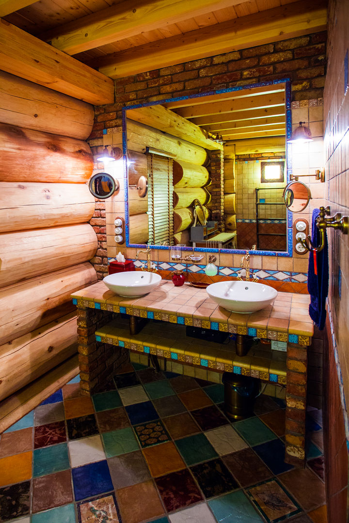 Дом в Пушкино, Смарт Вуд Смарт Вуд Rustic style bathroom