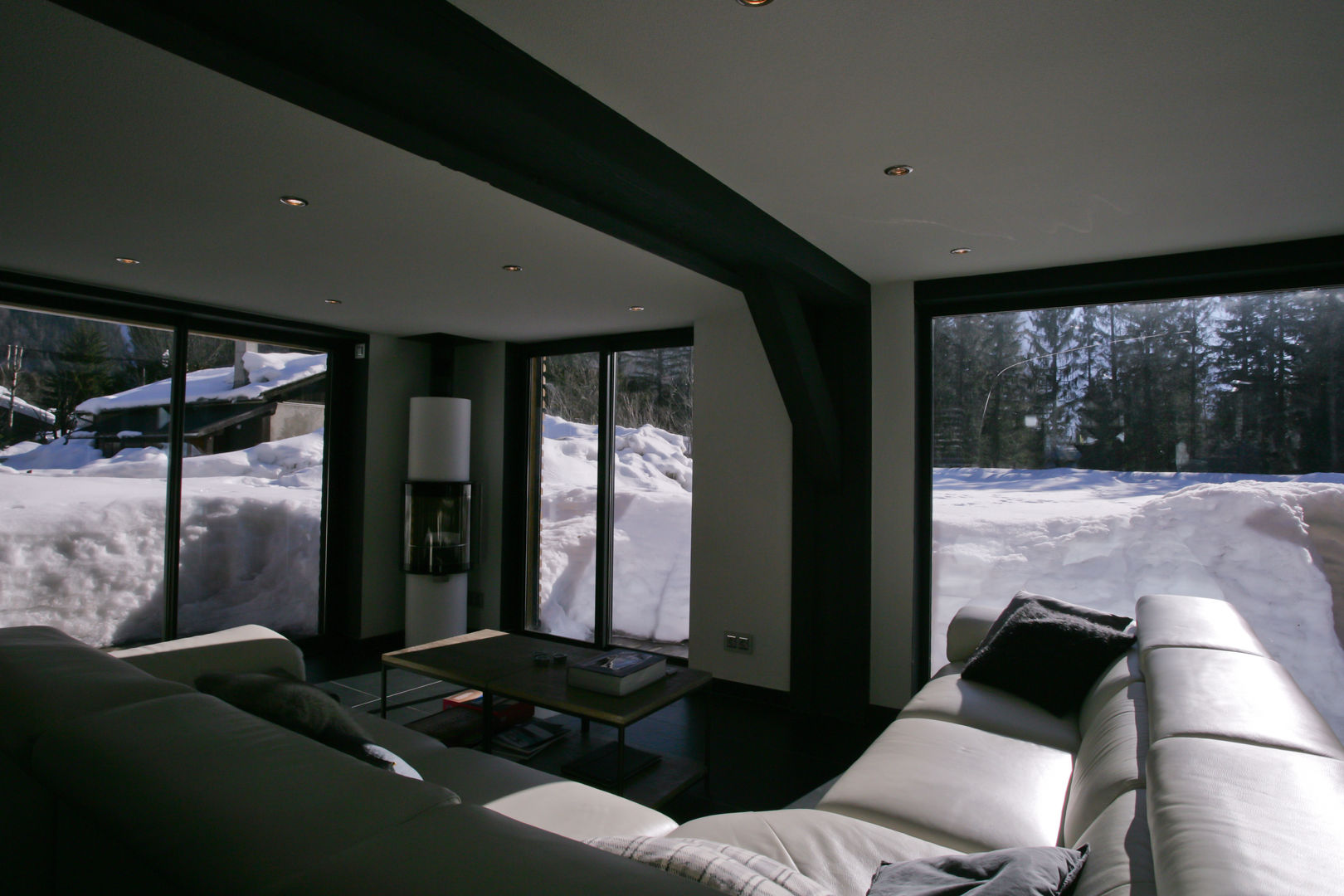 Chalet Piolet, Chevallier Architectes Chevallier Architectes Гостиная в стиле модерн