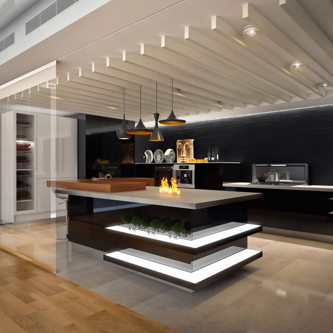 Кухня в стиле Хай-тек, Sweet Home Design Sweet Home Design Cuisine minimaliste