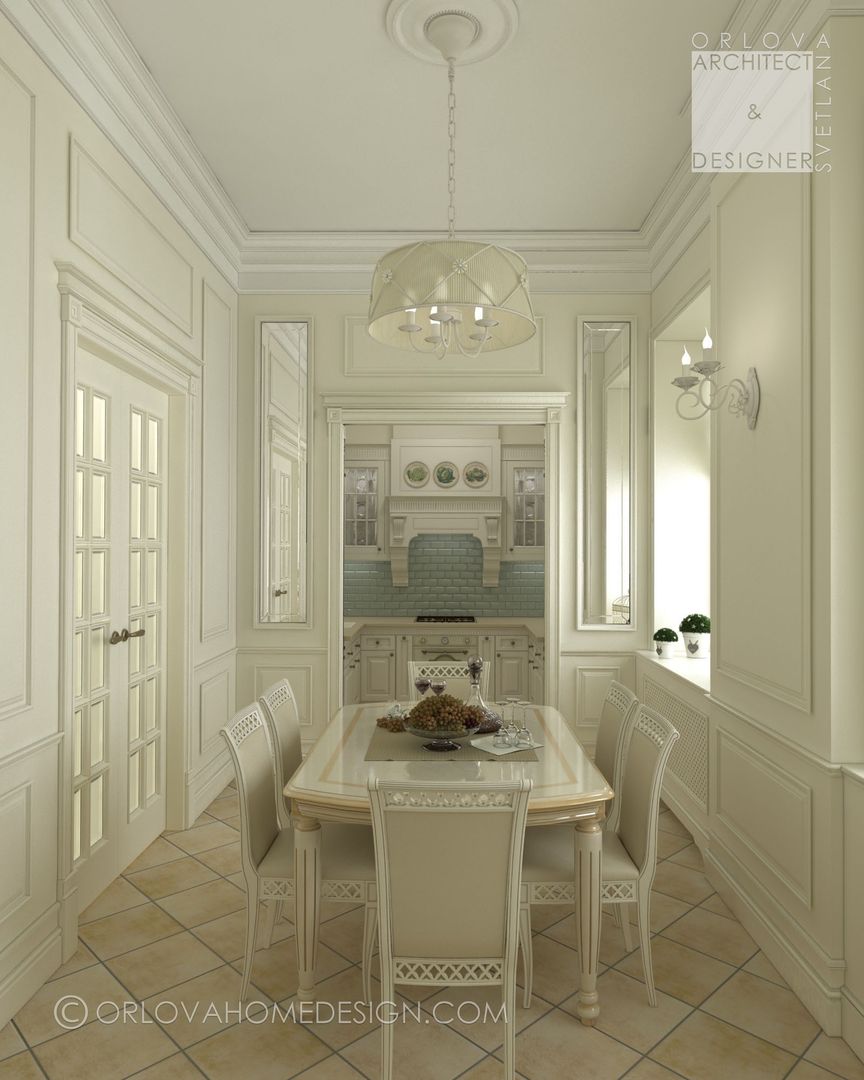 Квартира в Санкт-Петербурге, Orlova Home Design Orlova Home Design Classic style dining room