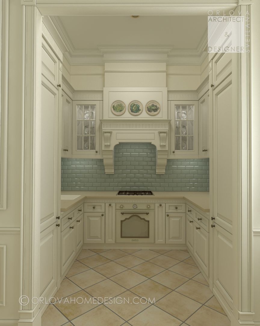 Квартира в Санкт-Петербурге, Orlova Home Design Orlova Home Design Cocinas clásicas