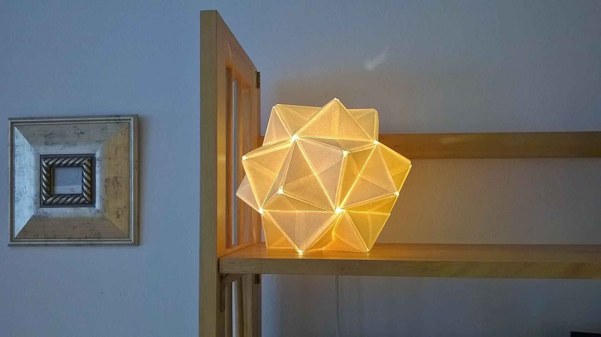 LÁMPARA ORIGAMI EBRA NATURAL- FUTONES Cuartos de estilo asiático Iluminación