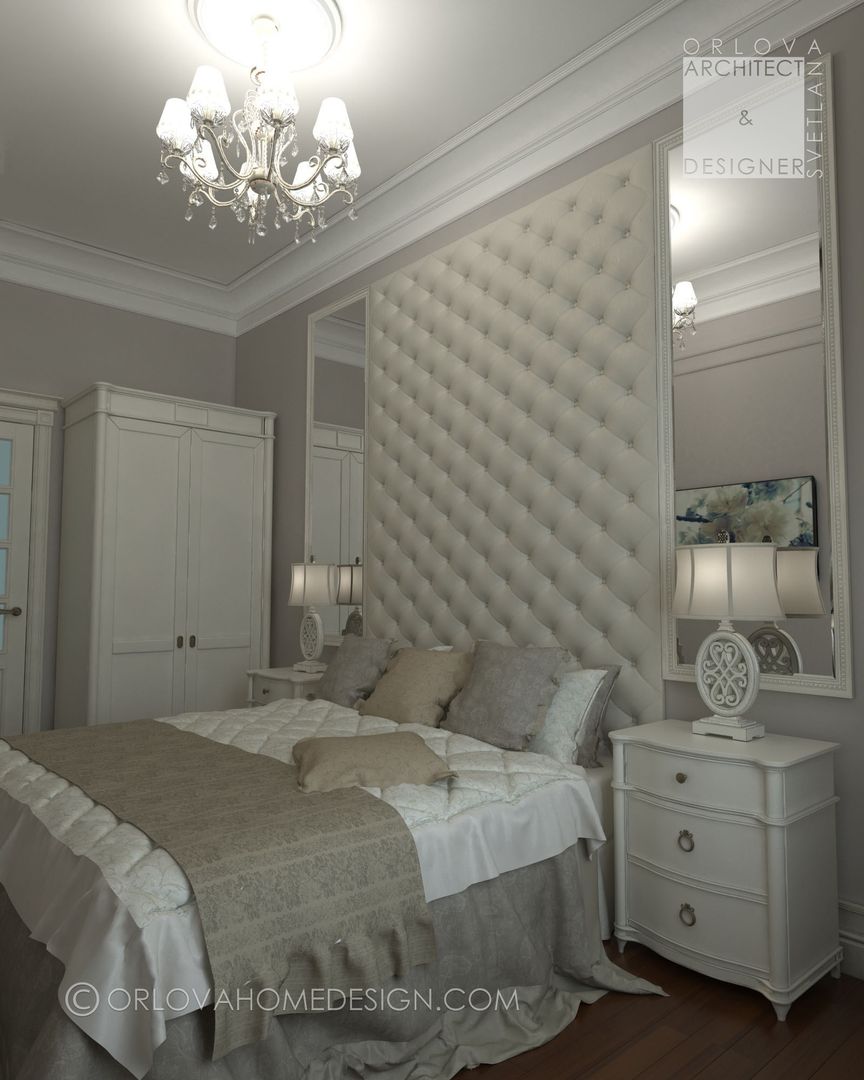 Квартира в Санкт-Петербурге, Orlova Home Design Orlova Home Design Dormitorios clásicos