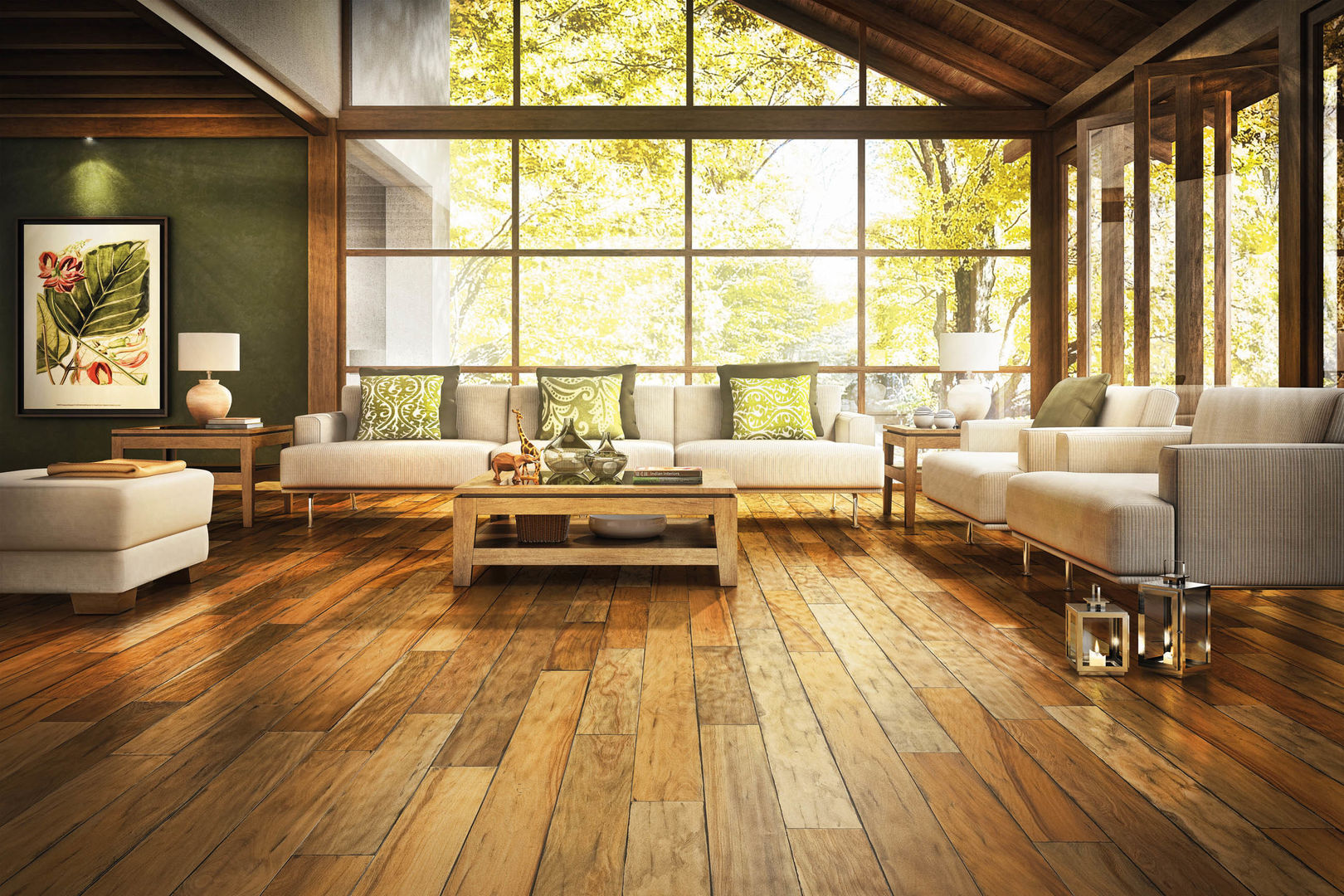 Parquet de madera, Timberplan Timberplan Стены и пол в тропическом стиле