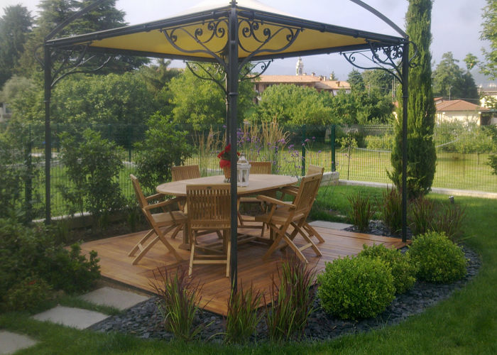 Realizzazioni, Ravanelli Giardini Ravanelli Giardini Balkon, Beranda & Teras Gaya Kolonial