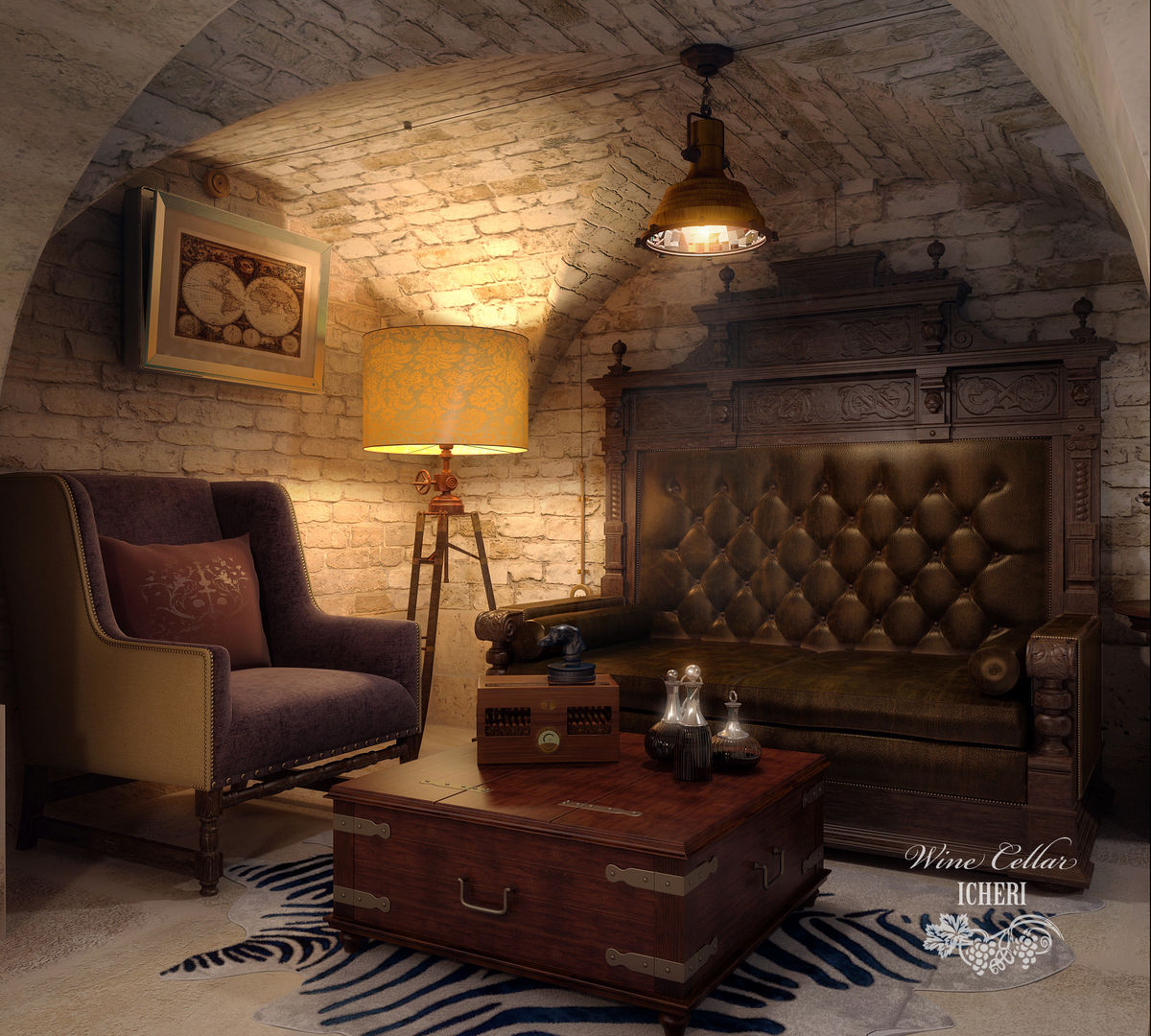 Винный погреб в старинном особняке, Sweet Home Design Sweet Home Design Mediterranean style wine cellar