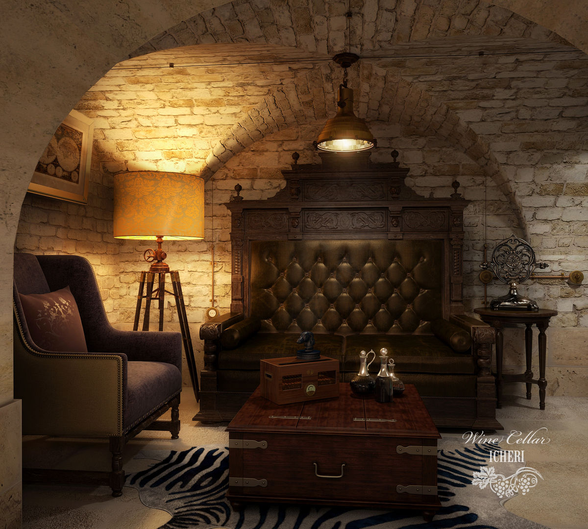 Винный погреб в старинном особняке, Sweet Home Design Sweet Home Design Mediterranean style wine cellar