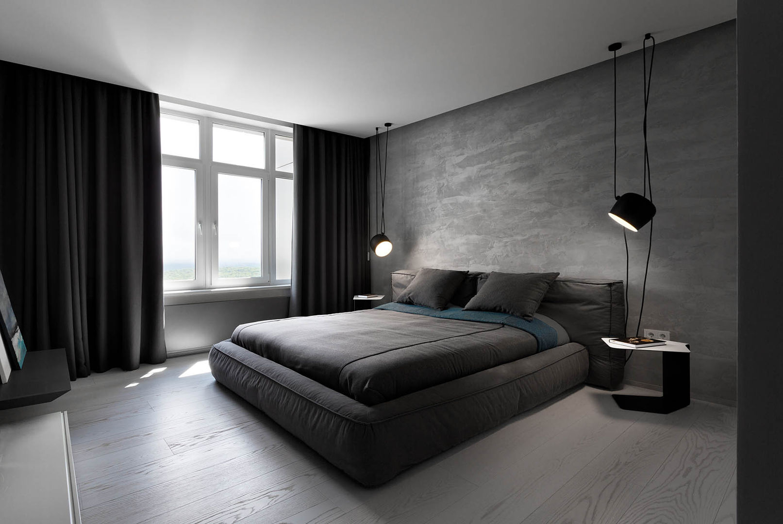 Квартира для Космополита, INCUBE Алексея Щербачёва INCUBE Алексея Щербачёва Minimalist bedroom