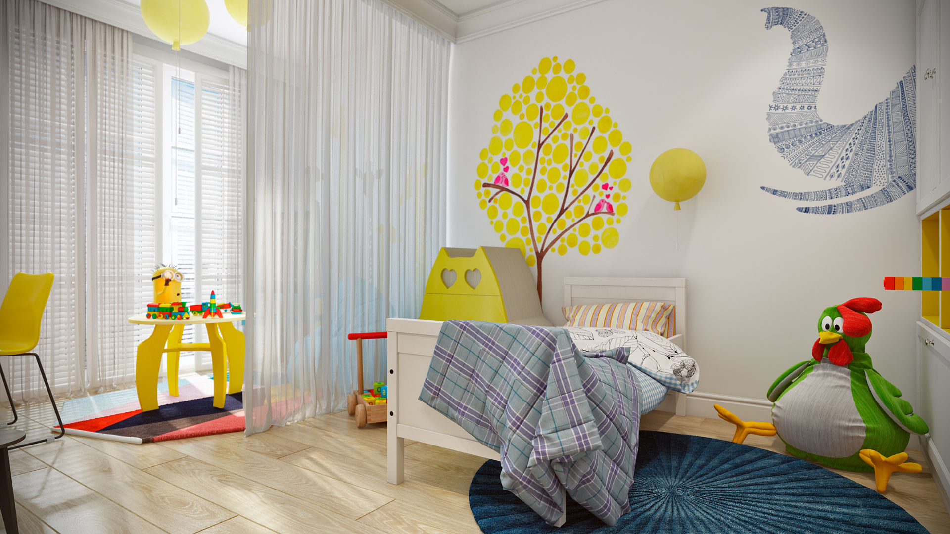 Скандинавская эклектика, CO:interior CO:interior Scandinavian style nursery/kids room