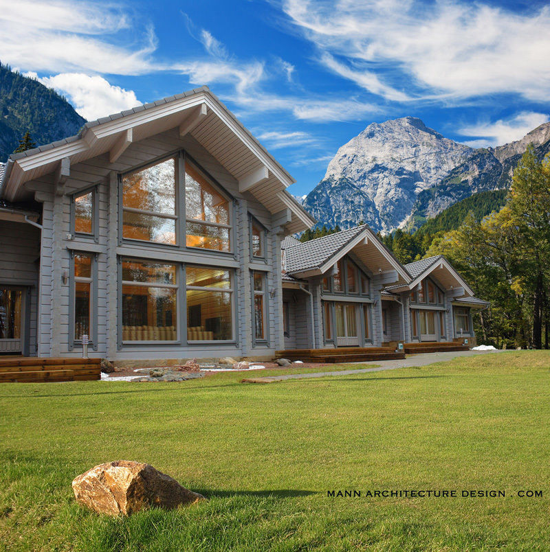 Golfclub Blockhaus Villa homify Gewerbeflächen Veranstaltungsorte