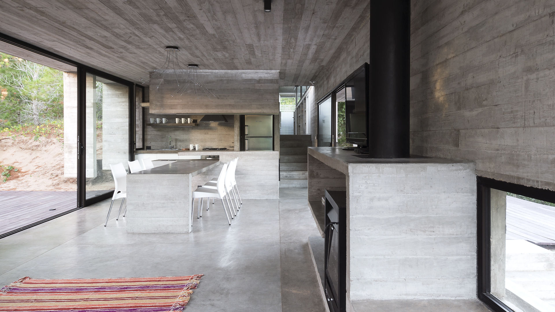 WEIN HOUSE Besonías Almeida arquitectos Ruang Makan Modern