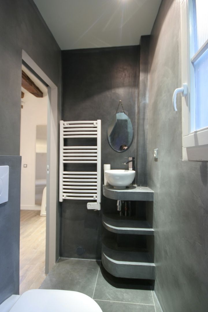Studio malin de 17m2, atelier instant t atelier instant t Modern bathroom