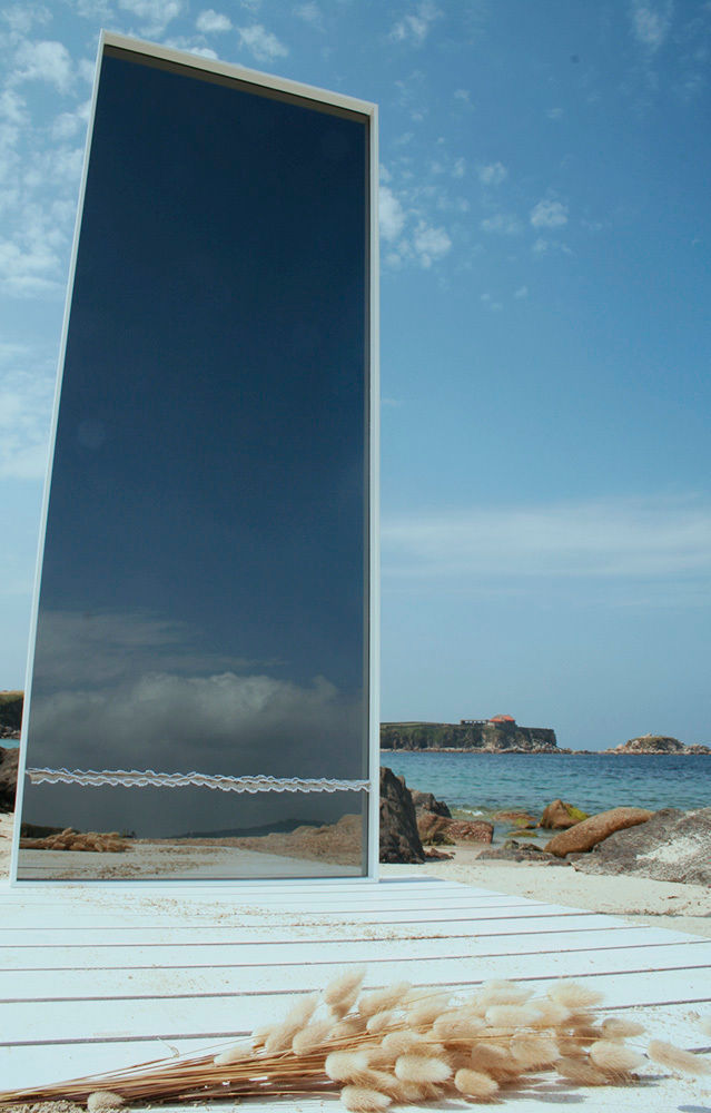 Espejo "9 Ondas", JUAN ARES Marine Design JUAN ARES Marine Design Ruang Ganti Gaya Eklektik Mirrors