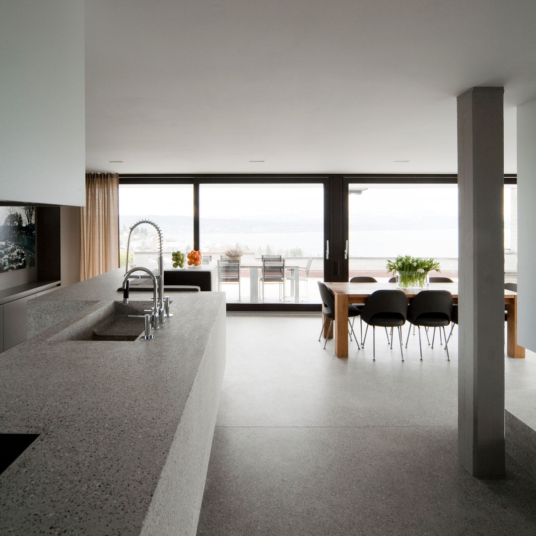 Haus Seesicht I, Blue Architects Blue Architects Moderne Wohnzimmer