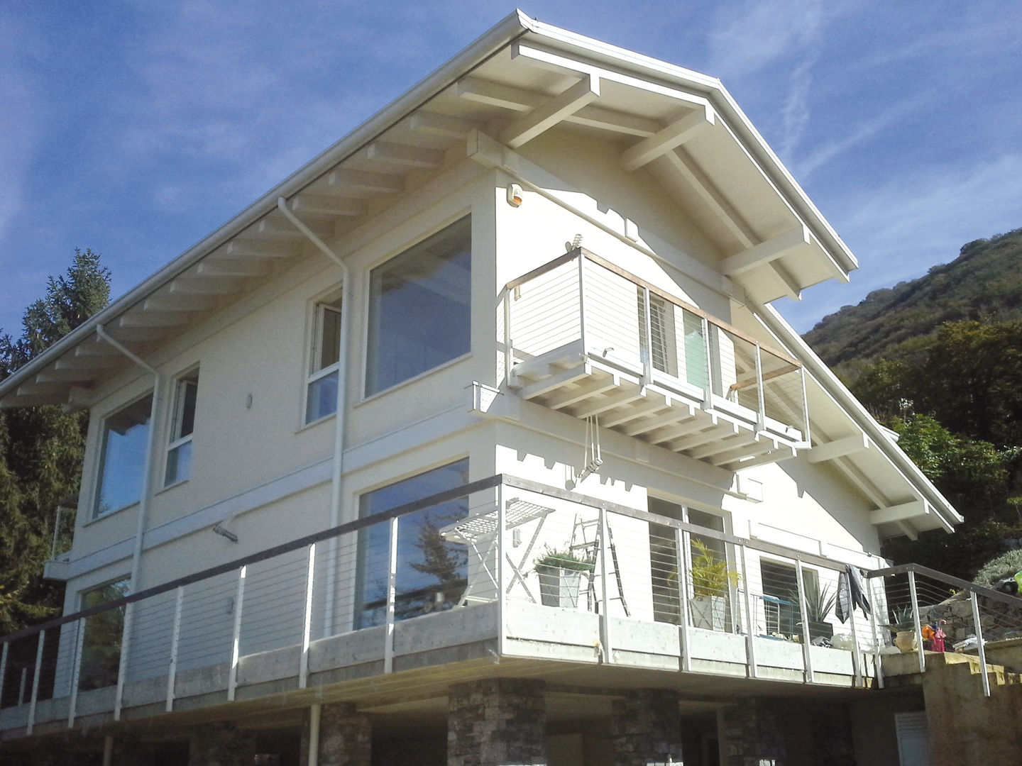 Casa in legno - Albino (BG), Marlegno Marlegno Casas de madera Madera Acabado en madera