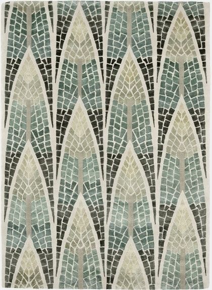 Deirdre Dyson FOREST MOSAIC hand knotted wool and silk rug Deirdre Dyson Carpets Ltd Pisos Alfombras