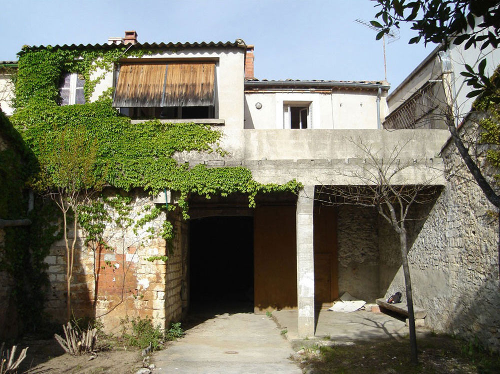 La façade sur jardin de la maison, avant les travaux atelier julien blanchard architecte dplg