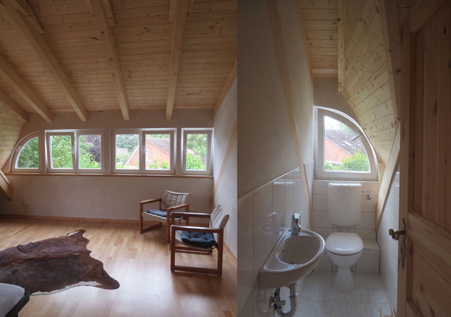 Sommerhaus mit neuem Dachgeschoss, Andreßen Architekten Andreßen Architekten Casas de banho escandinavas