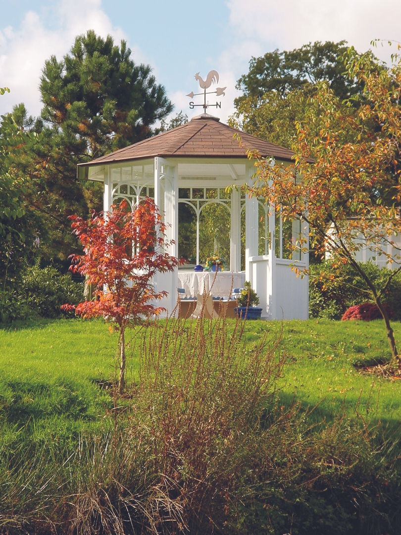 Der WOGA Gartenpavillon "Romantic" ein echtes Allround-Talent WOGA Gartenpavillon Garten im Landhausstil Lauben und Gewächshäuser