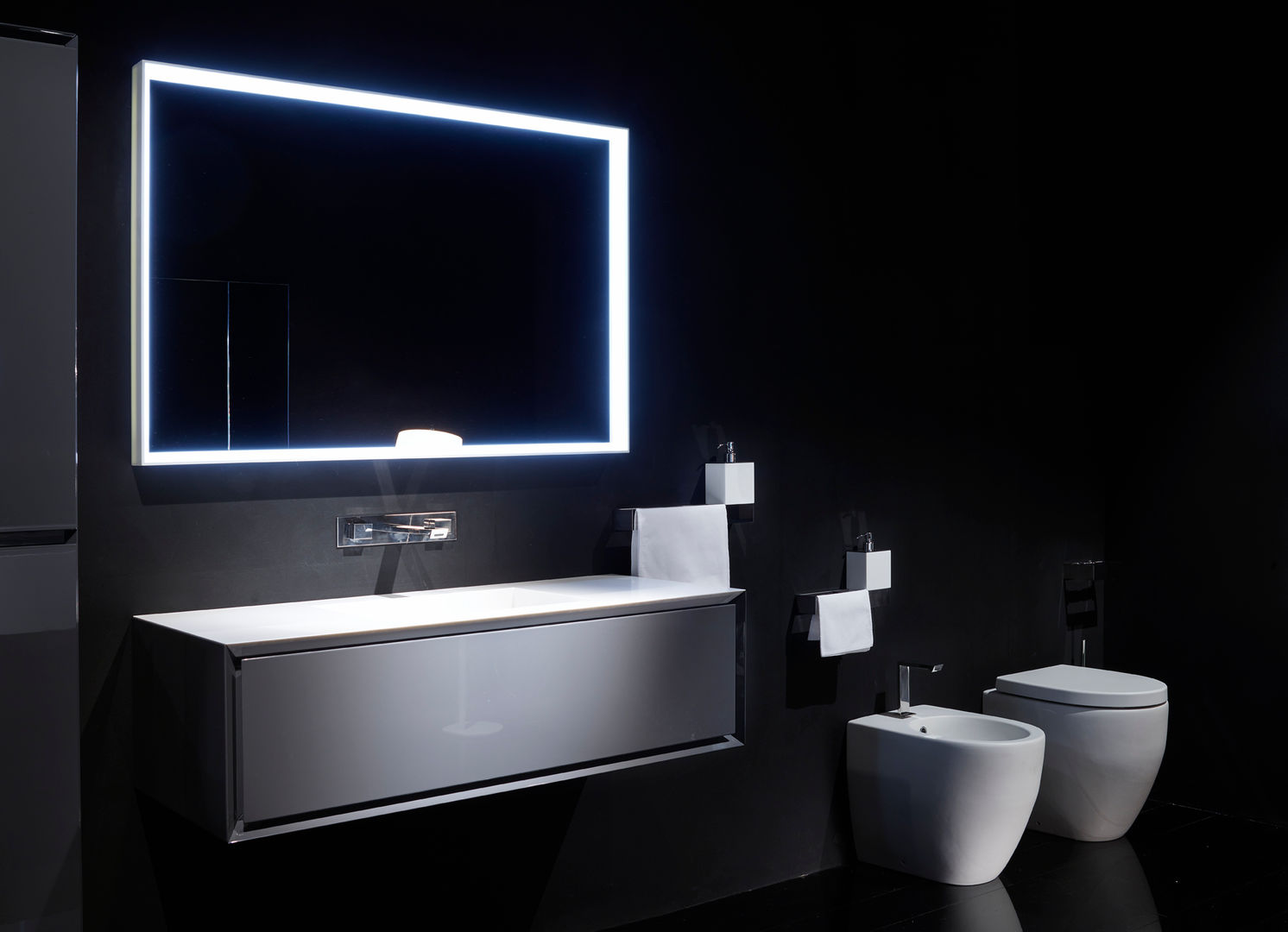 K.One, collezione arredo bagno, versione in Corian, Ri.fra mobili s.r.l. Ri.fra mobili s.r.l. 現代浴室設計點子、靈感&圖片