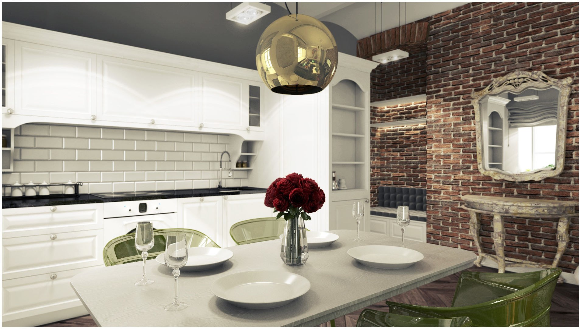 Mieszkanie z charakterem w IX-wiecznej kamienicy, 2k architektura 2k architektura Eclectic style kitchen
