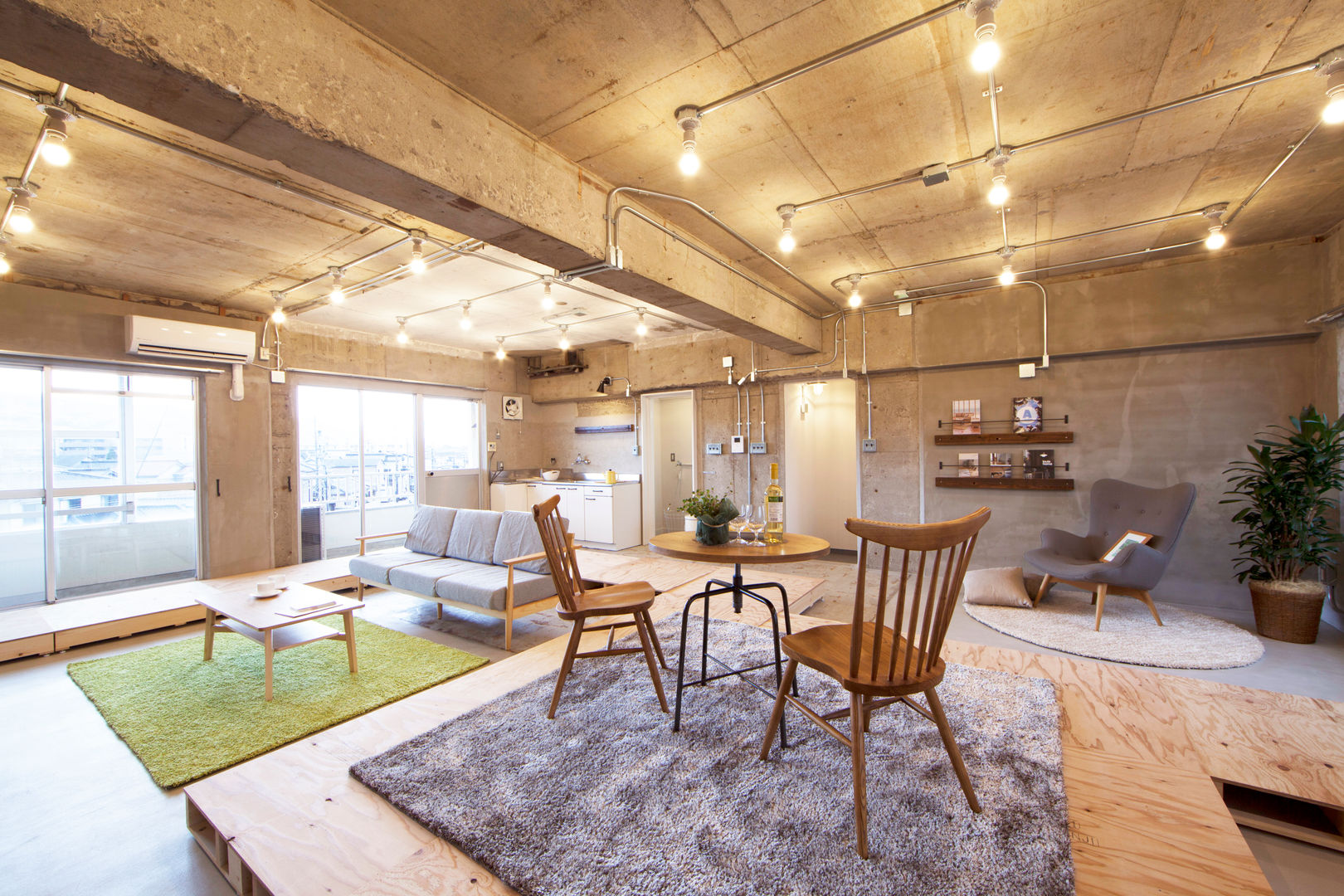 【Renotta】求めるままに組み替えられる部屋, 株式会社クラスコデザインスタジオ 株式会社クラスコデザインスタジオ Modern living room